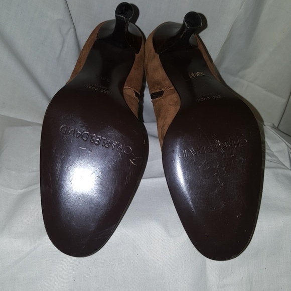 Charles David Cognac Suede Boot - Picture 4 of 6